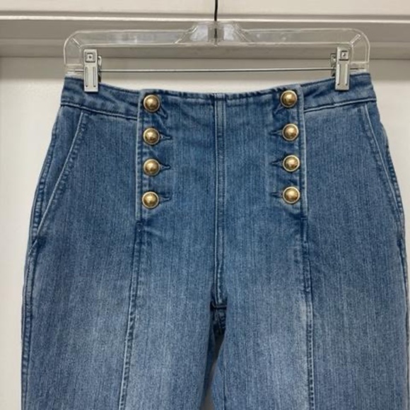 Michael Kors Sailor High Rise Flared Leg Jeans EUC - Picture 5 of 13